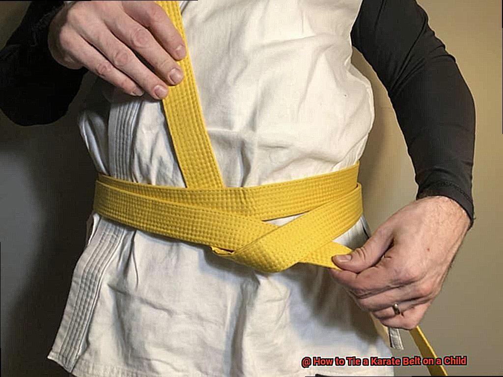 How to Tie a Karate Belt on a Child-2