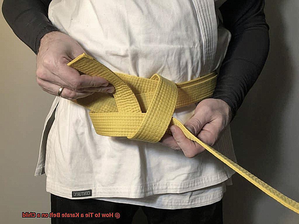 How to Tie a Karate Belt on a Child-6